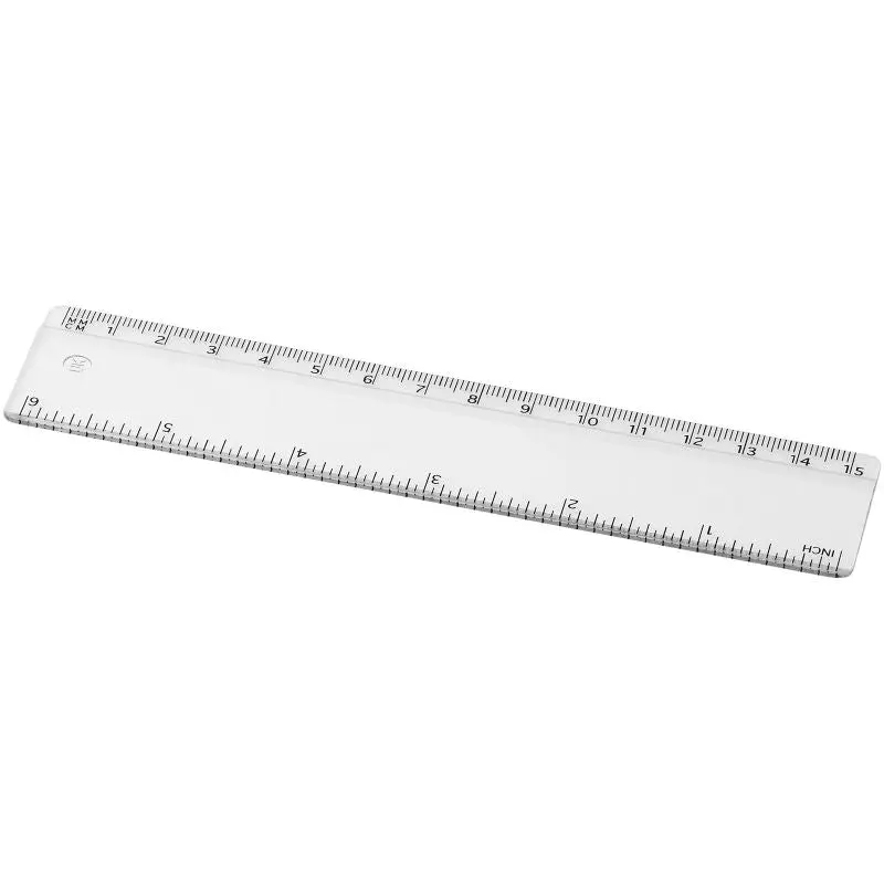 Renzo 15 cm Transparentes Präzisionslineal aus Kunststoff – Klar & Langlebig