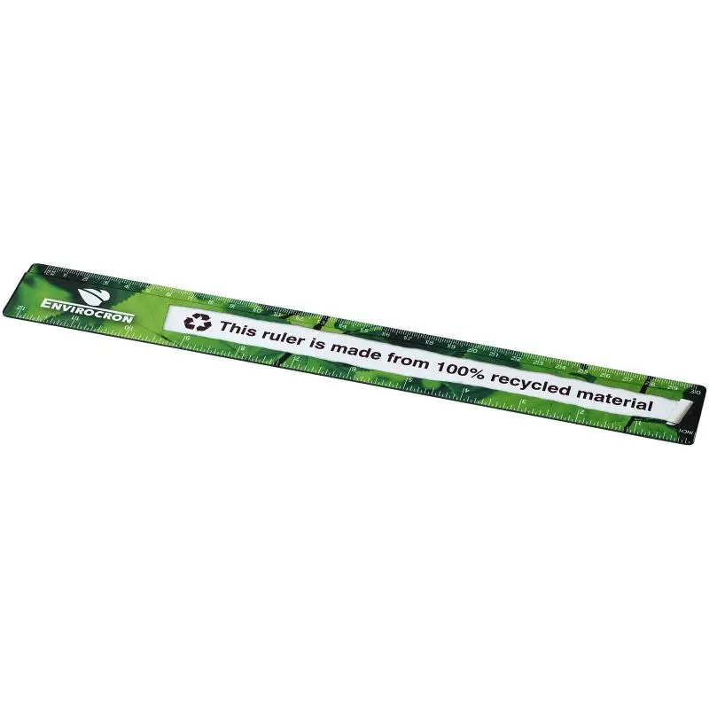 Terran 30 cm Schwarz-Lineal aus 100% recyceltem Kunststoff – Umweltfreundlich & Robust