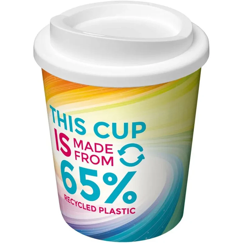 Brite-Americano Eco Isolierbecher 250 ml in Reinweiß – Umweltbewusst & Stilvoll