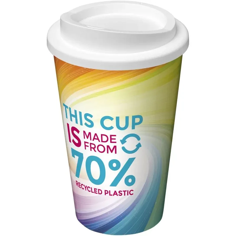 Brite-Americano Eco 350 ml Isolierbecher in Weiß – Nachhaltig & Praktisch