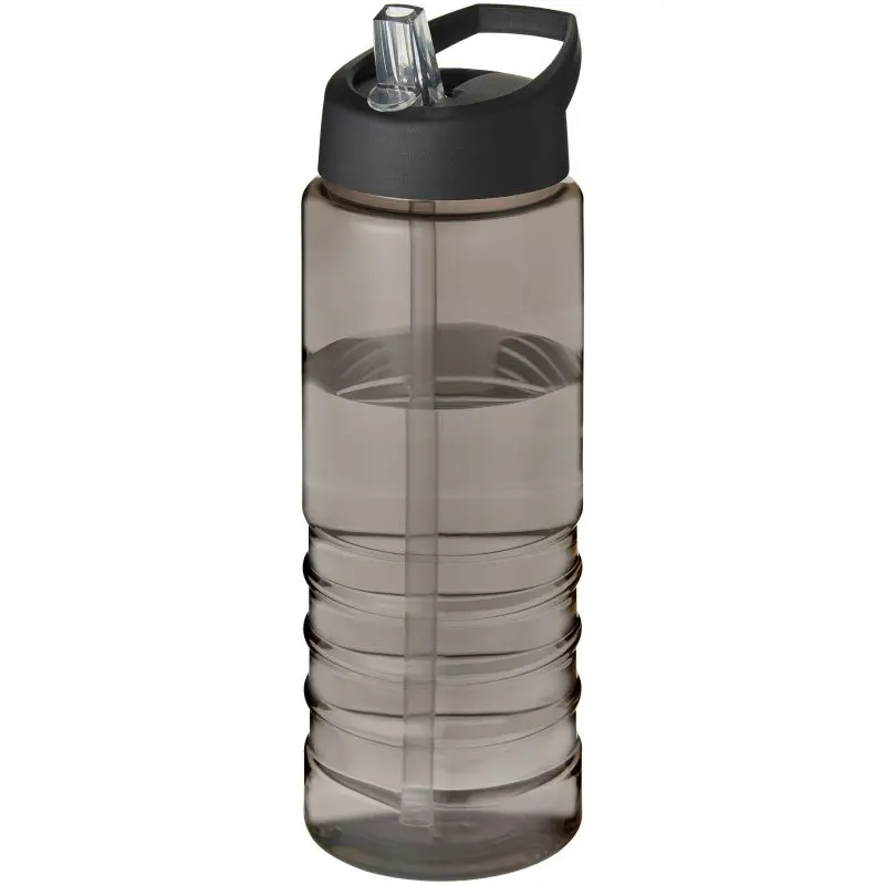 H2O Active Eco Treble 750ml, Sportflasche mit Stülpdeckel - Kohle/Schwarz