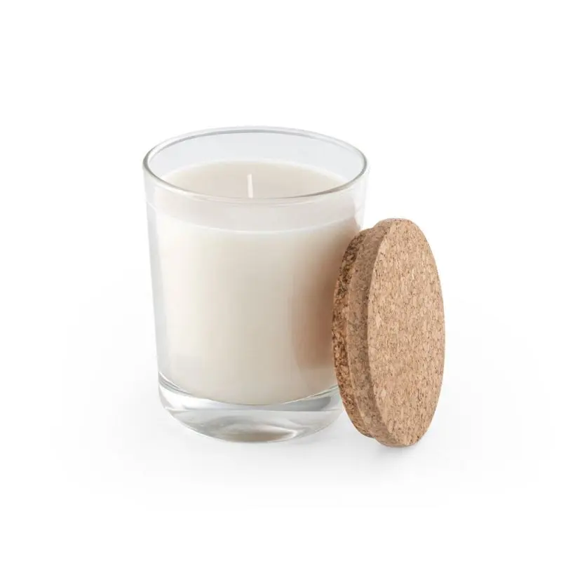 ZEN 180 Duftkerze in Glas mit Korkdeckel 180 g - Transparent: Natürliche Entspannung im klaren Design