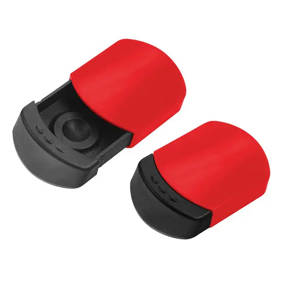 Kompakter Taschen-Aschenbecher in Schwarz-Rot - Mobil & Stilvoll