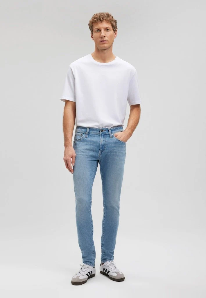 Mavi Rundhals T-Shirt Weiß