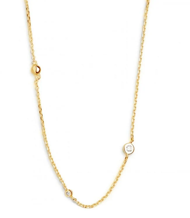 Xenox Damen Halskette Star Dust mit Zirkonia Gold XS3829G