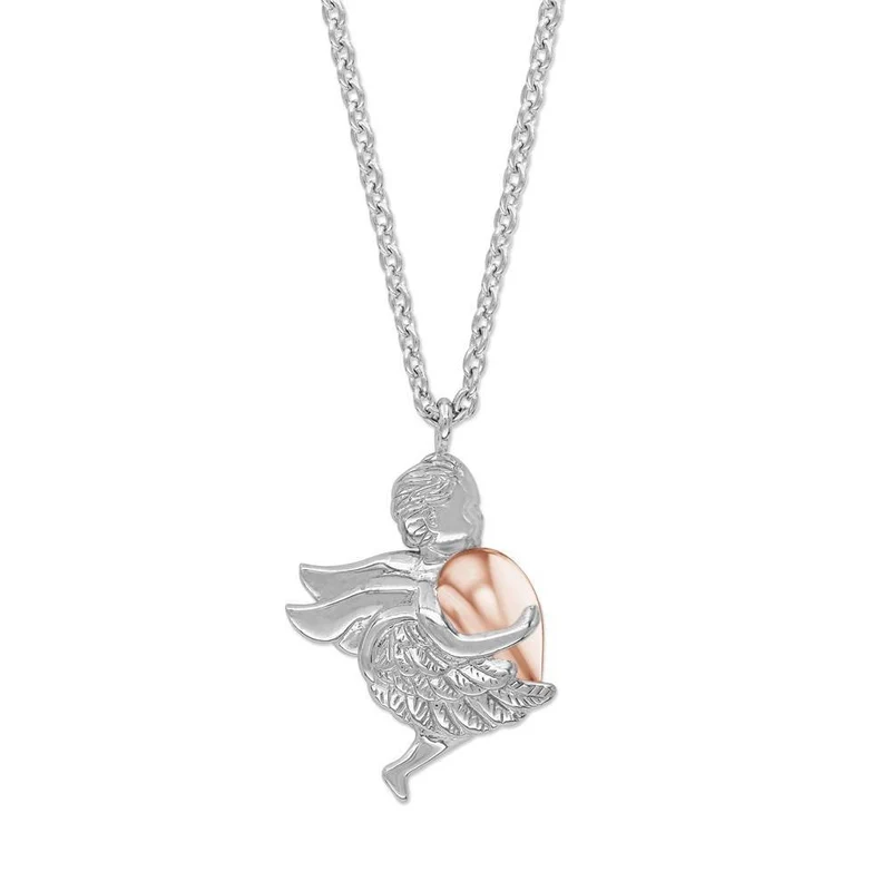 Damen-Kette mit Anhänger Engel ERN-ANGEL-HW-BIR