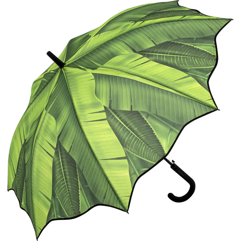 Automatischer Stockschirm FARE-Motiv - Blätter-Design: Stilvoll, robust, wetterfest
