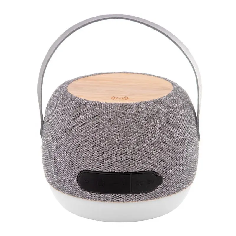 Kabelloser Lumifi Lautsprecher mit Ladefunktion - Grau, Bluetooth-kompatibel