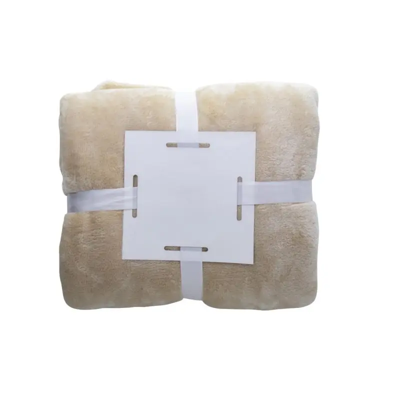 Espoo Flannel-Decke - Beige, weiche und stilvolle Decke für jede Jahreszeit