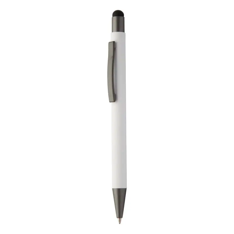 Eleganter Hevea Touchpen mit Kugelschreiber - Weiß - Multifunktionaler Stift für Profis