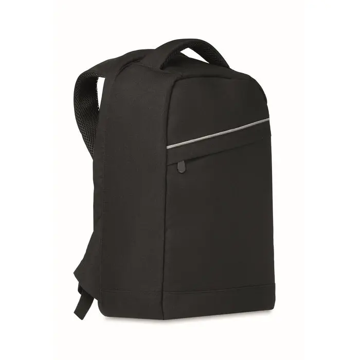MUNICH Schwarzer 600D RPET Rucksack – Stilvoll und Funktionell
