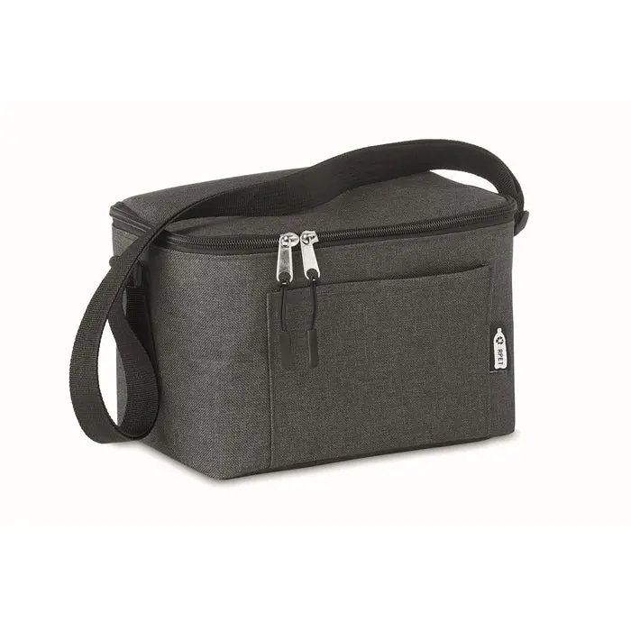 Schwarze RPET CUBA Dosenkühltasche – Umweltfreundlich & Stilvoll