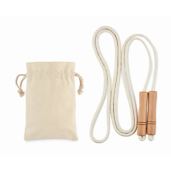 JUMP Springseil aus ökologischer Baumwolle - Beige
