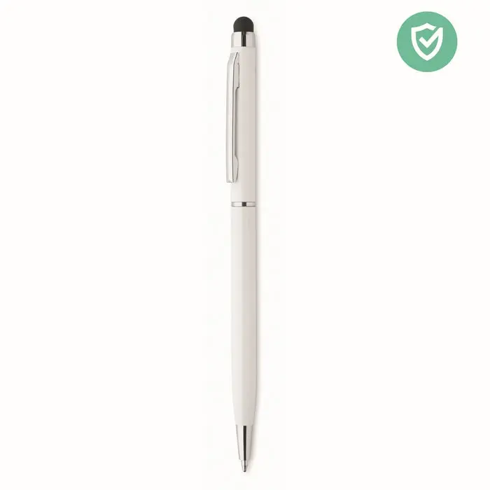 Antibakterieller Alu-Stift NEILO CLEAN - Weiß Hochwertiger, Hygienischer Schreibstift