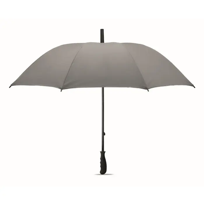 VISIBRELLA Reflektierender Regenschirm, Mattsilber, Sicherheitsdesign