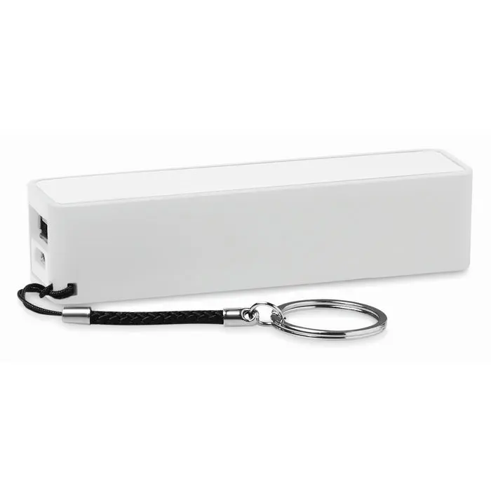 Kompakte PowerMate 2200mAh Powerbank - Schlank & Leichtgewichtig, Weiß
