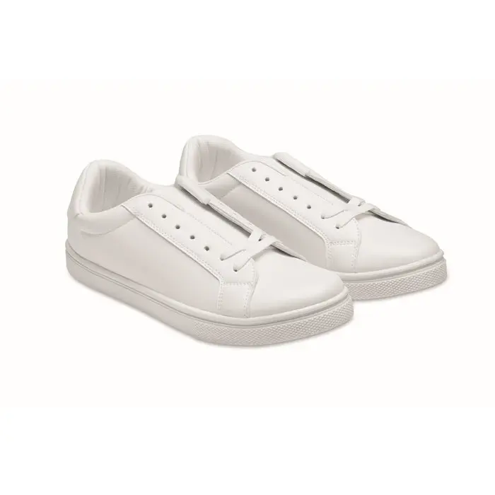 BLANCOS PU-Sneakers, Größe 47, Reinweiß – Modern & Bequem