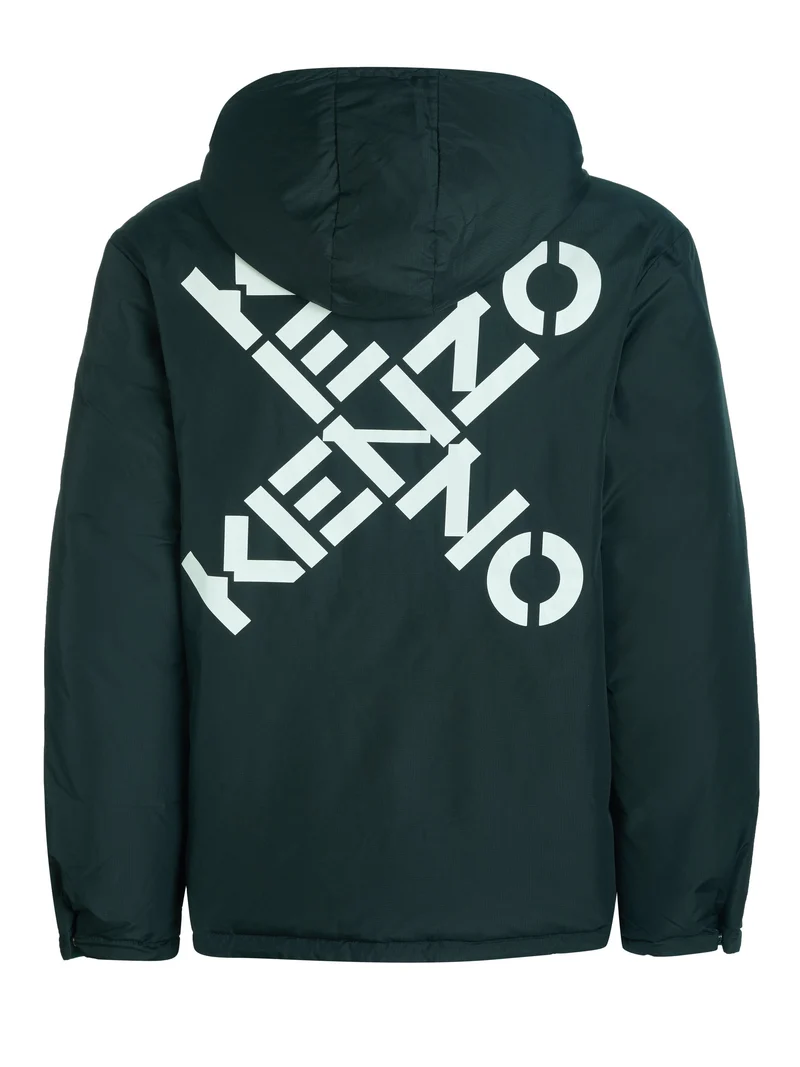Kenzo Wendejacke Schwarz/Grün