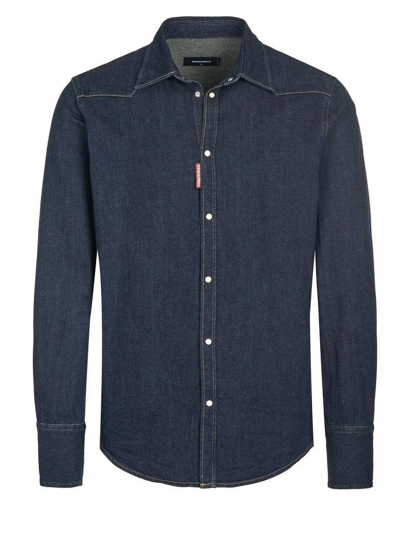 Dsquared2 Jeanshemd dunkelblau