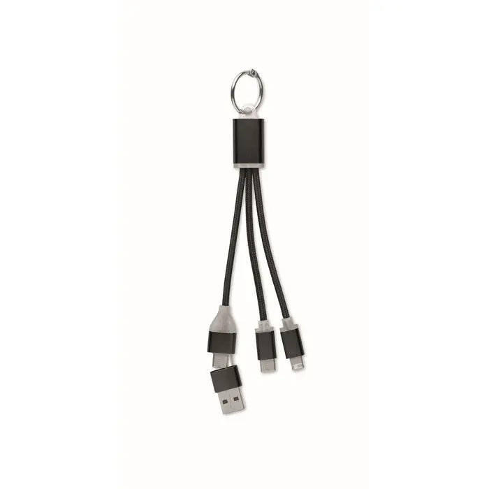 BLUE 4-in-1 Typ-C Ladekabel - Tiefschwarz