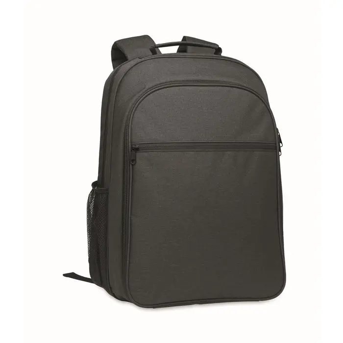 Nachhaltiger 300D RPET Kühlrucksack Coolpack, schwarz, umweltfreundlich