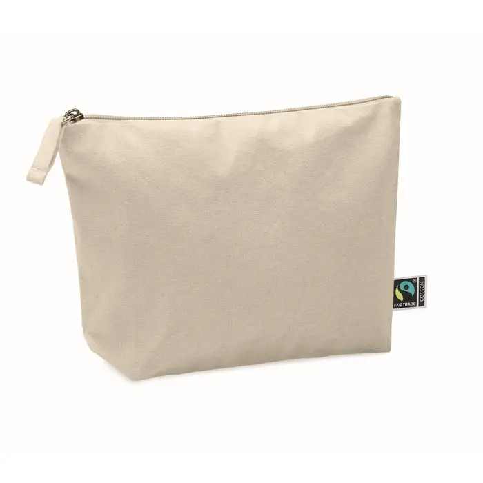 Nachhaltige Fairtrade OSOLE COS Kosmetiktasche - Öko-Beige, Umweltfreundlich