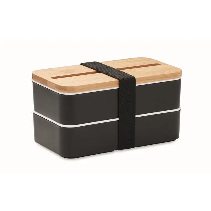 WINT Recycled PP Lunchbox in Black - Eco-Friendly, Durable, Modern Meal Storage