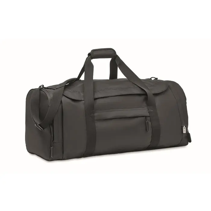 VALLEY DUFFLE Große RPET Sporttasche, 45L, Schwarz
