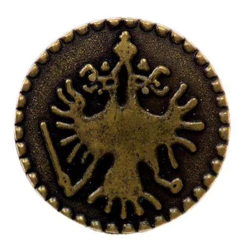 Jeansknopf Adlermotiv Altgoldfarben – Metallknopf NJ-24