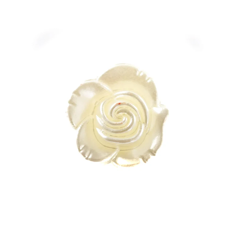 Kinderknopf Blume 18 mm – Kunststoffknopf KK-104-CREME