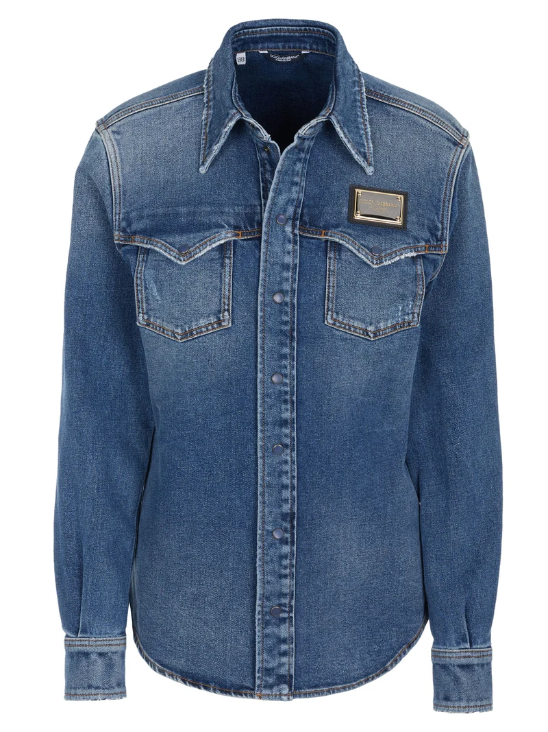 Dolce & Gabbana Jeanshemd blau
