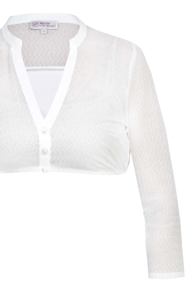 Dirndlbluse mit 3/4-Ärmeln