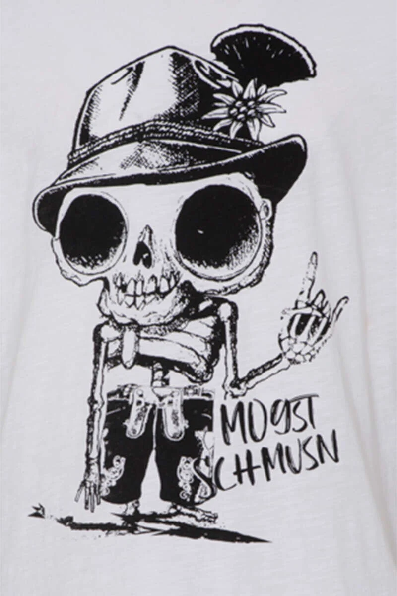 Herren Trachtenshirt 'Mogst Schmusn'