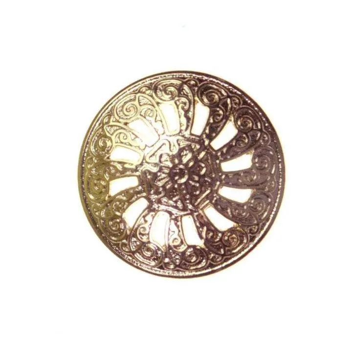 Metallknopf filigran Gold – Trachtenknopf MK-91G