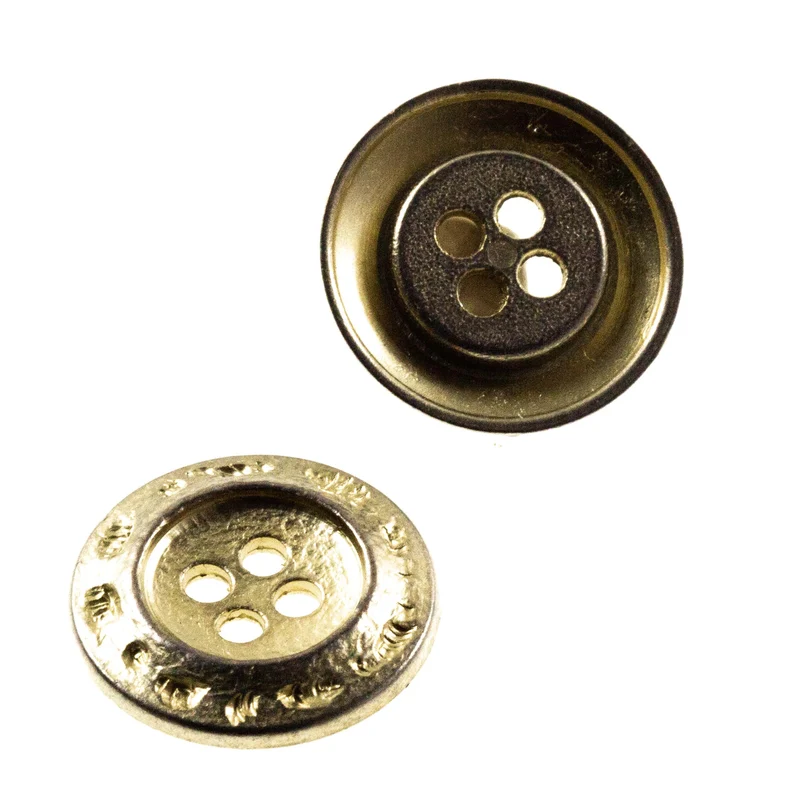 Metallknopf Muster Rand Gold – Uniformknopf MK-9