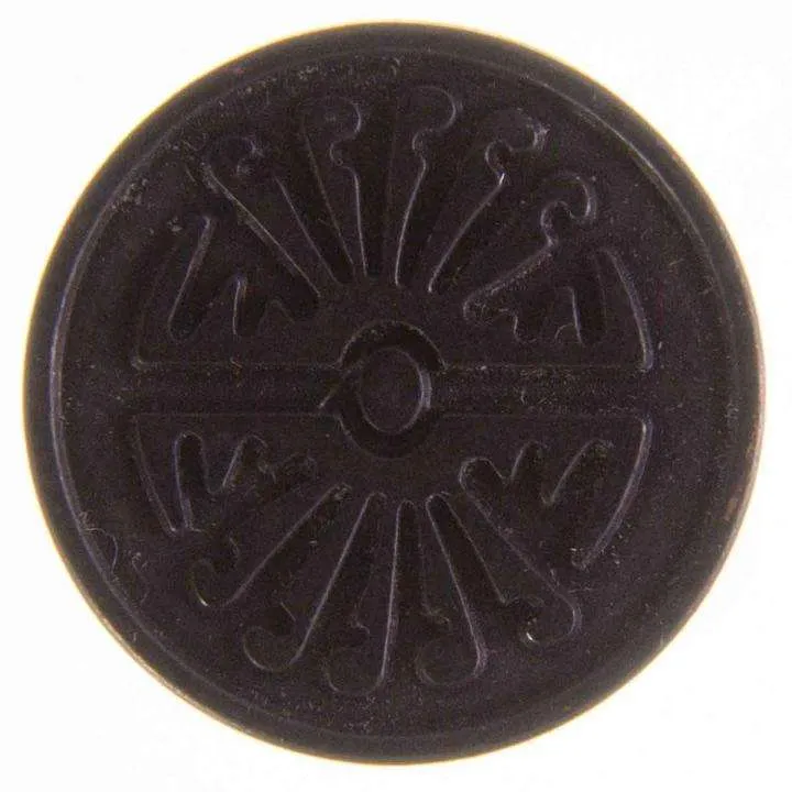 Metallknopf exklusiv Schwarz – Zierknopf MK-97-SCHW