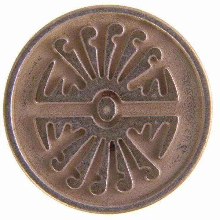 Metallknopf exklusiv Silber-Gold – Zierknopf MK-97SG