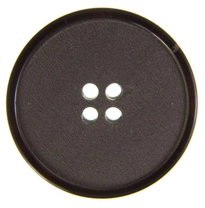 Hornimitatknopf Braun 4-Loch-Knopf – Blazer- und Sakkoknopf