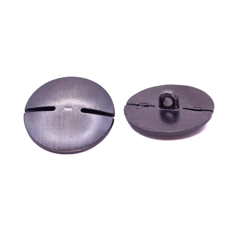 Metallknopf Altsilber-Silber-Weiß – Öse MK-167
