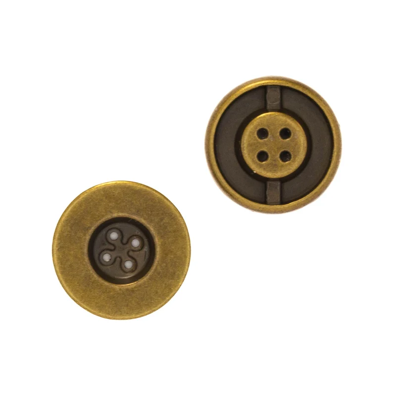 Metallknopf Messing – 4-Loch MK-556