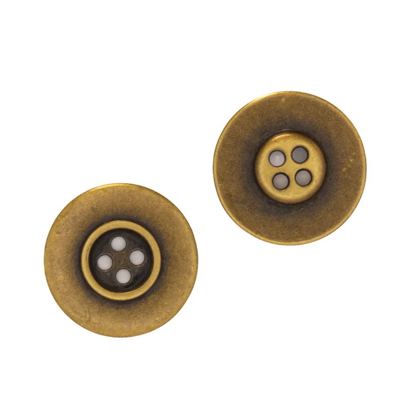 Metallknopf Messing – 4-Loch MK-557