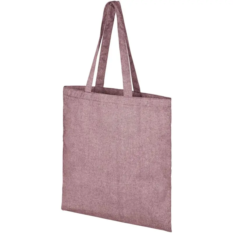Pheebs 7L Einkaufstasche aus recyceltem Material in Heather Maroon Rot
