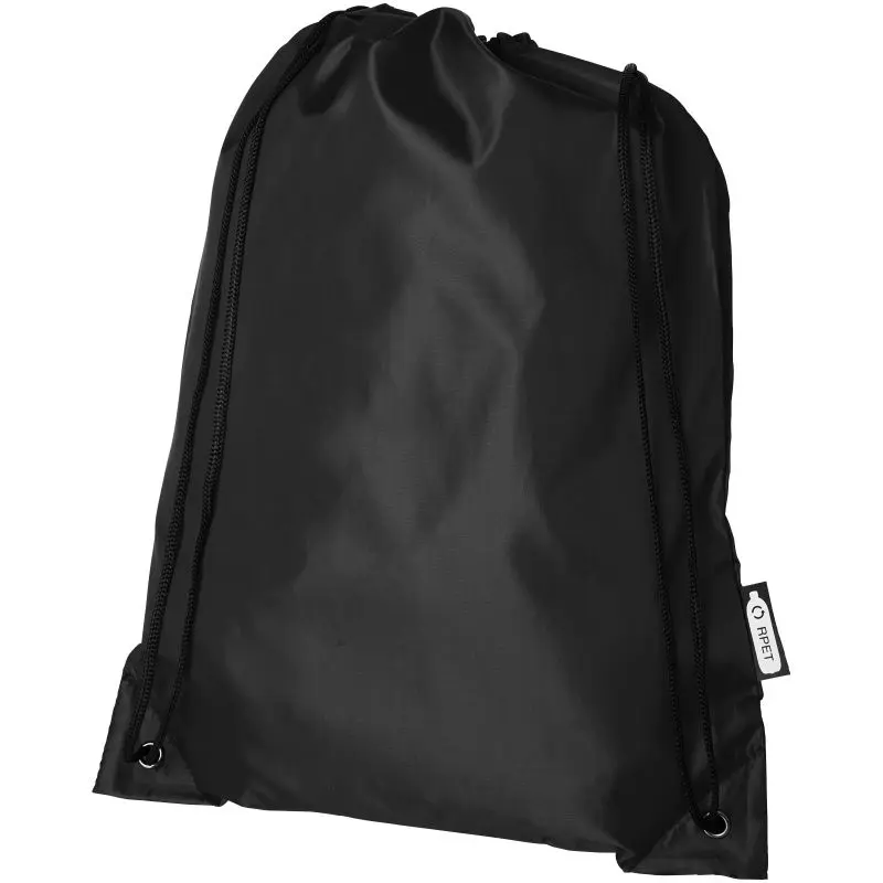 Umweltfreundlicher Oriole RPET Sportbeutel 5L in Schwarz