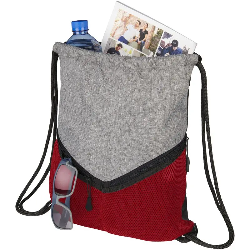 Voyager Kompakter Sportbeutel, 6L, Rot-Grau