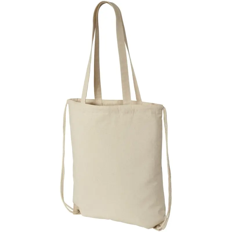 Eliza Kordelzug Rucksack aus Baumwolle 240 g/m², 6 Liter - Naturfarben, Trendy