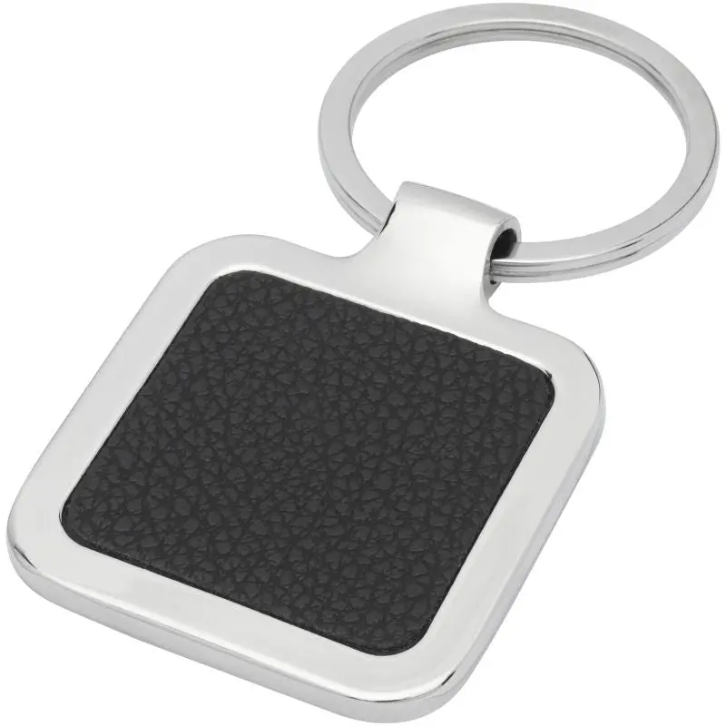 Piero Square Keychain - Laser-Engravable Faux Leather - Stylish and Durable Design