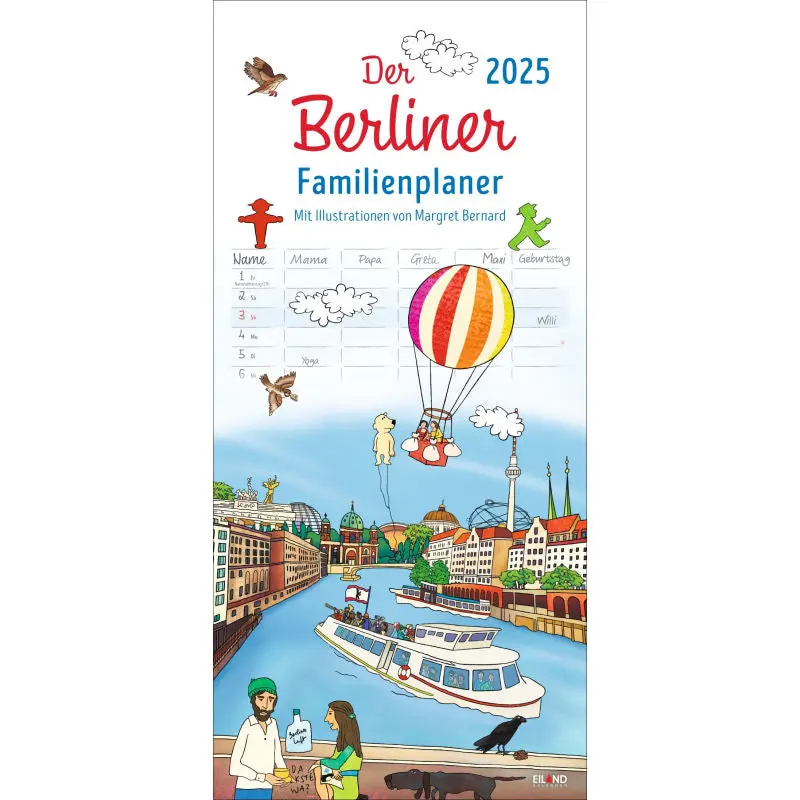 Comic & Cartoon Humor-Kalender - Berliner Familienplaner für kreative Planung