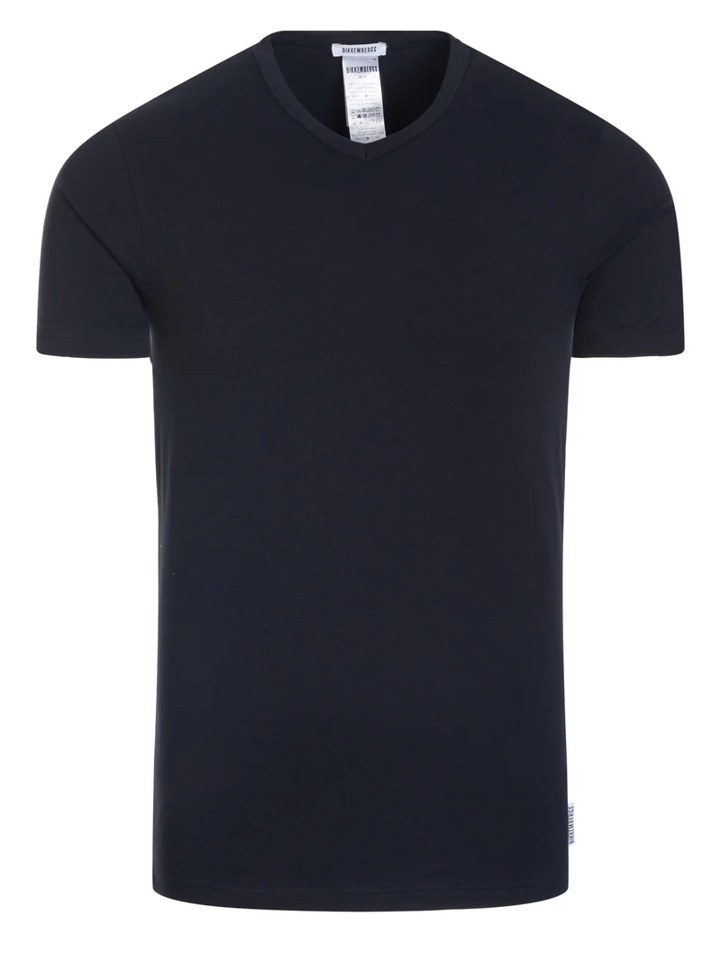 BIKKEMBERGS Herren V-Kragen T-Shirt