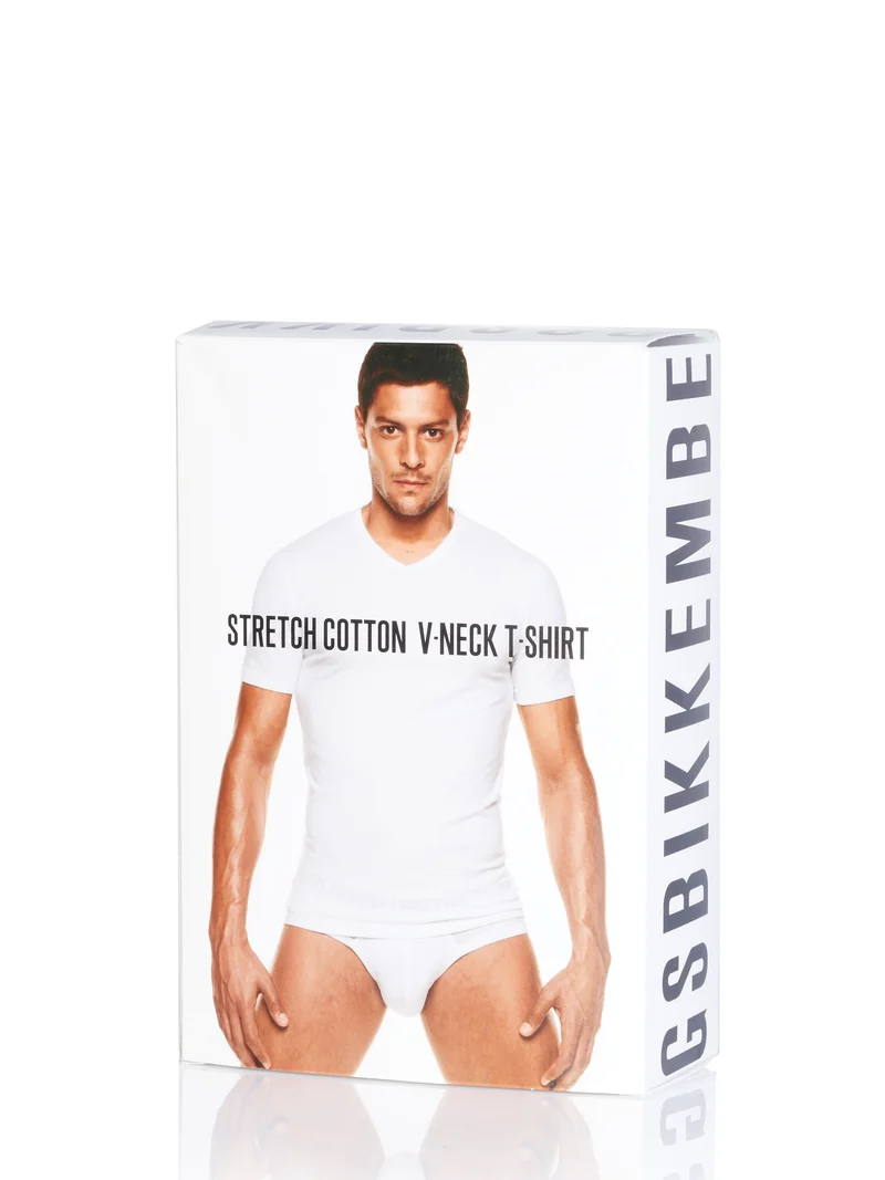 BIKKEMBERGS Herren V-Kragen T-Shirt