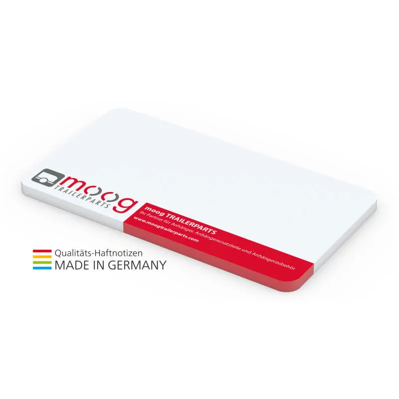Plus-Round-Haftnotizen 119 x 66, personalisierbar inkl. 4C-Druck